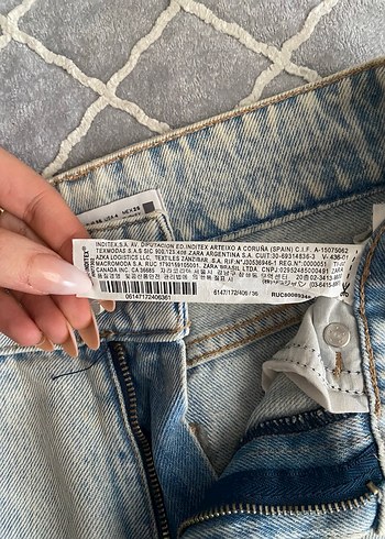 Mavi Batik Desenli Salaş Kadın Jean - Görsel 8