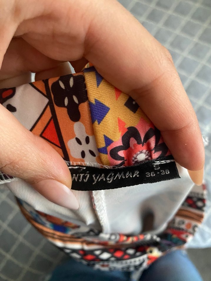 Kadın Bohem Bağlama Desenli Midi Pantolon - Görsel 5