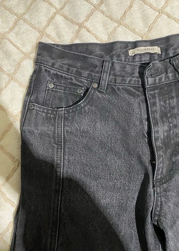 Siyah Midi Kadın Denim Jean - Görsel 7