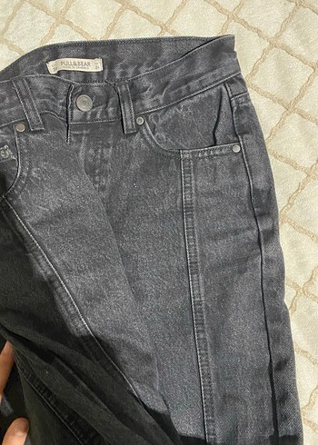 Siyah Midi Kadın Denim Jean - Görsel 6