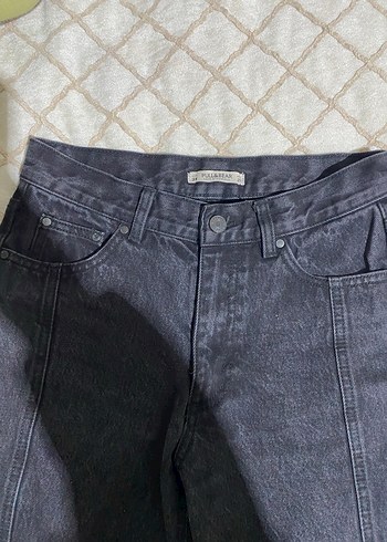 Siyah Midi Kadın Denim Jean - Görsel 5