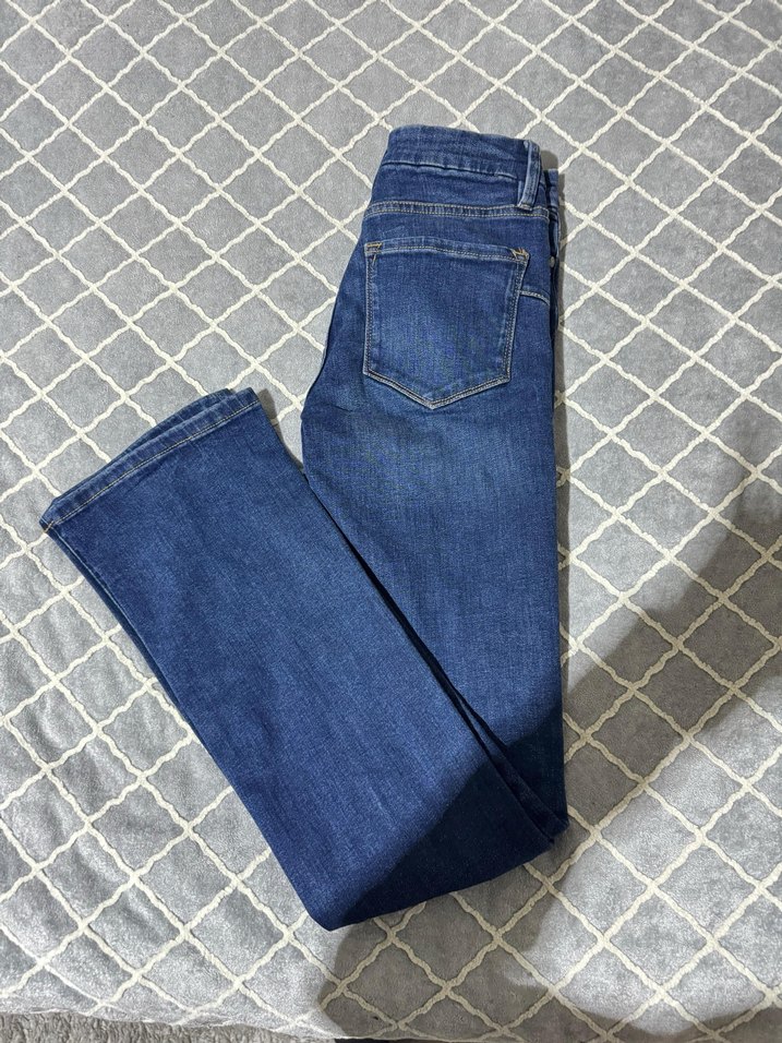 Kadın Lacivert Normal Boy Dar Kesim Denim Jean - Görsel 4