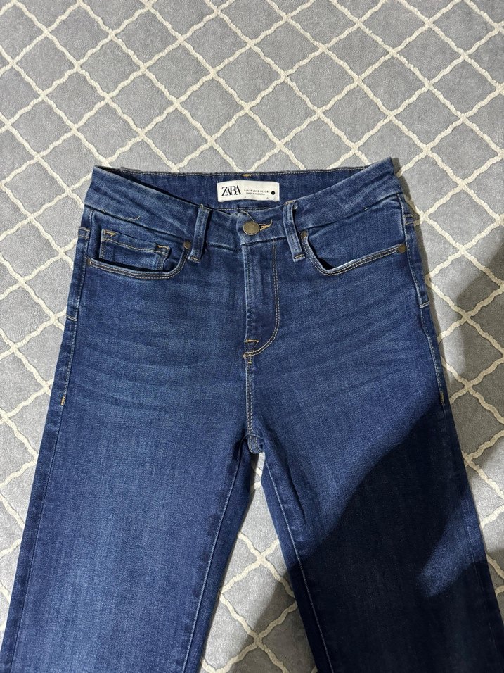 Kadın Lacivert Normal Boy Dar Kesim Denim Jean - Görsel 5