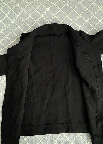 Siyah Düğmeli Regular Fit Uzun Kollu Hamile Ceketi - Görsel 3