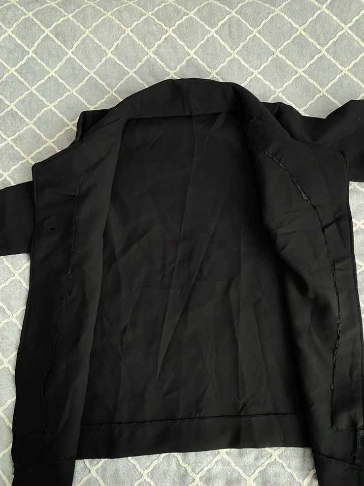 Siyah Düğmeli Regular Fit Uzun Kollu Hamile Ceketi - Görsel 3