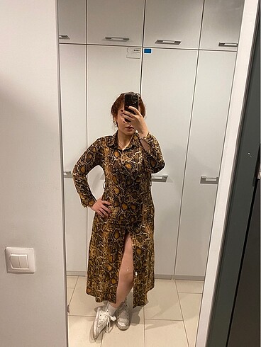 Leopar elbise vintage