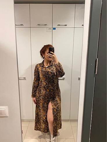 2K Leopar elbise vintage