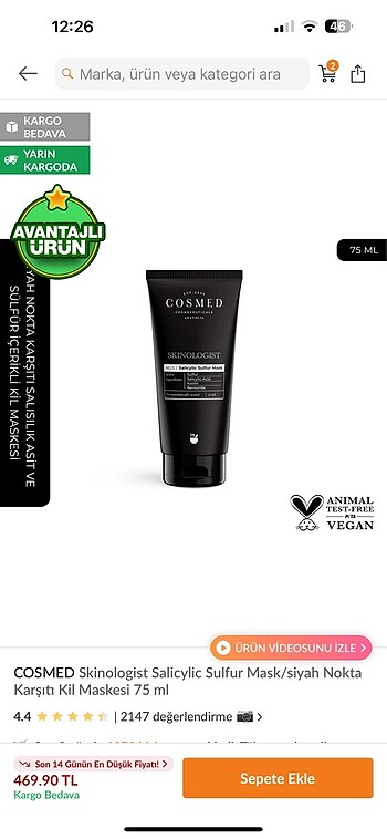 Cosmed maske