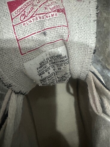 39 Beden siyah Renk Orjinal converse