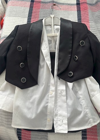 Düğmeli Siyah Notch Yaka Tuxedo Ceket - Görsel 7