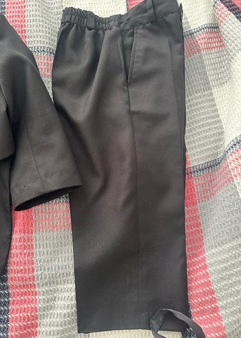 Düğmeli Siyah Notch Yaka Tuxedo Ceket - Görsel 2