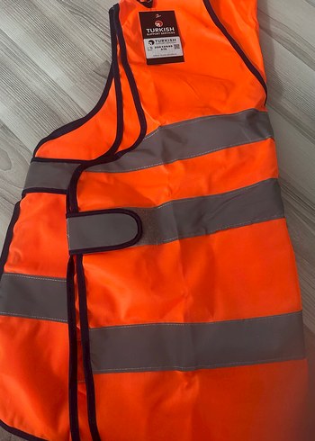 Fermuarlı Turuncu Reflektörlü Yelek - Görsel 3