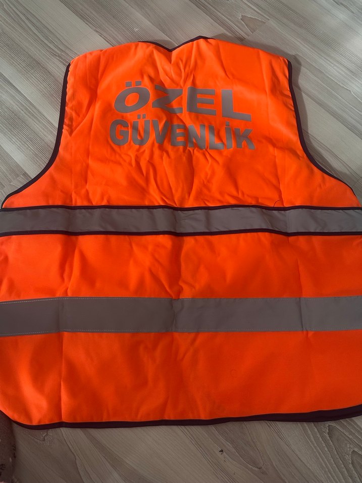 Fermuarlı Turuncu Reflektörlü Yelek - Görsel 2