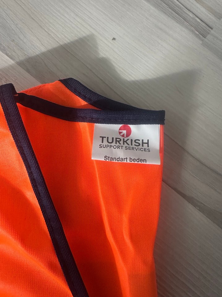 Fermuarlı Turuncu Reflektörlü Yelek - Görsel 4