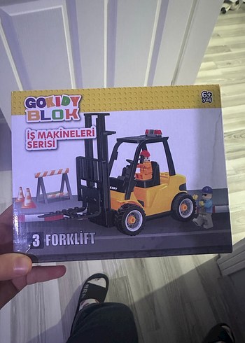 Gokidy Blok İş Makineleri Serisi Forklift Oyuncak - Görsel 2