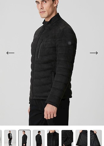 Erkek Kahverengi Süet Fermuarlı Mont - Görsel 2