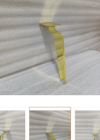 Parlak Altın Dekoratif ayaklık - Görsel 2