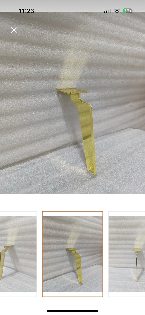 Parlak Altın Dekoratif ayaklık - Görsel 2