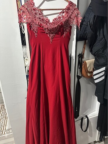 xs Beden bordo Renk Abiye