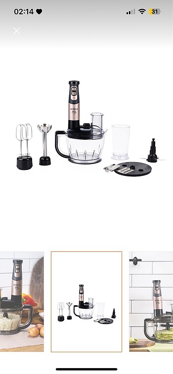 Arnica bilender seti - Görsel 2