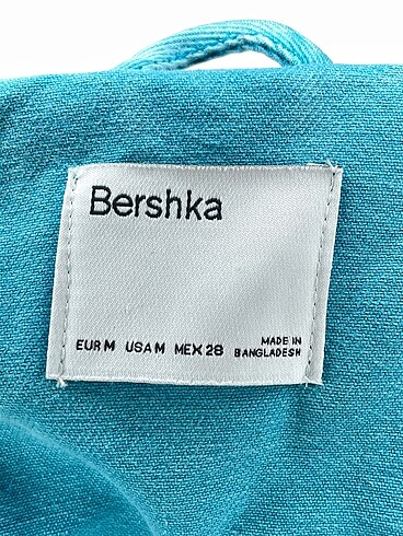 m Beden mavi Renk Bershka Kot Ceket %70 İndirimli.