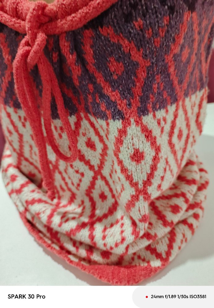 Kadın Çok Renkli Örgü Halter Yelek - Görsel 3