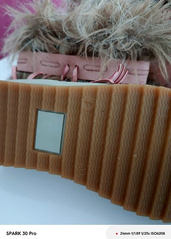 Pembe Süet Kadın Bohem Tarzı Kürklü Dolgu Topuk Bot - Görsel 3