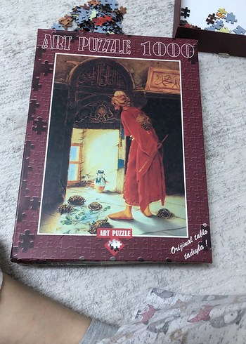1000 Parça Sanat Puzzlediğeri 1500 parça iki adet puzzle