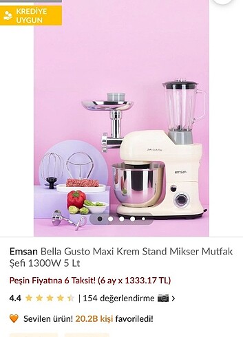 Beden Emsan Bella Gusto Maxi Stand Mikser