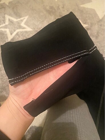 Zara Zara paçalı yırtmaçlı tayt pantolon