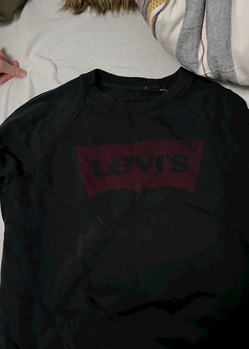 Levis Levi S Siyah Erkek Sweatshirt Velcro Detayli