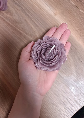 Mor Şakayık Mum