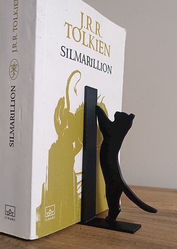 Kedili Kitap Tutucu