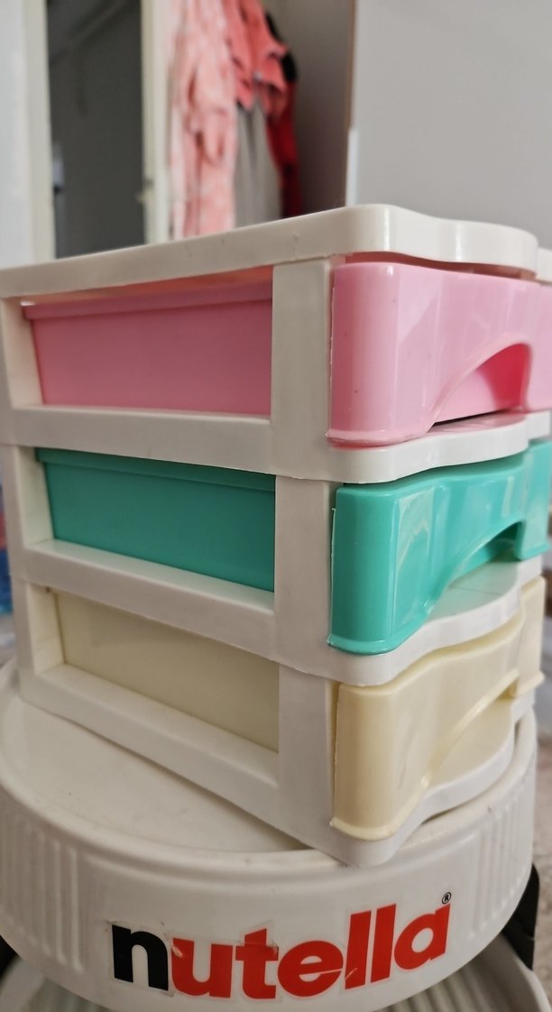 Pastel Renkli Çok Bölmeli Makyaj Organizeri - Görsel 3