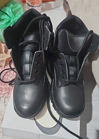 Siyah Tokalı Erkek Sokak Stil Botları - Görsel 2