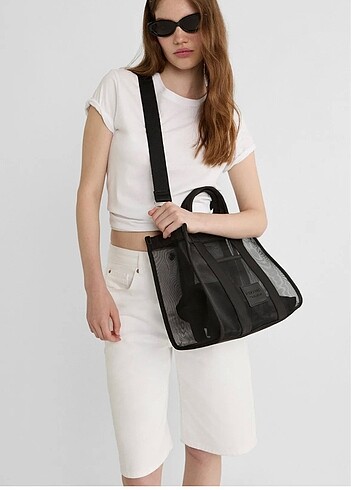  Beden Stradivarius tote çanta