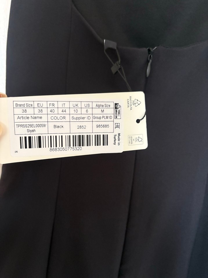 Siyah Mini Elbise - Görsel 3