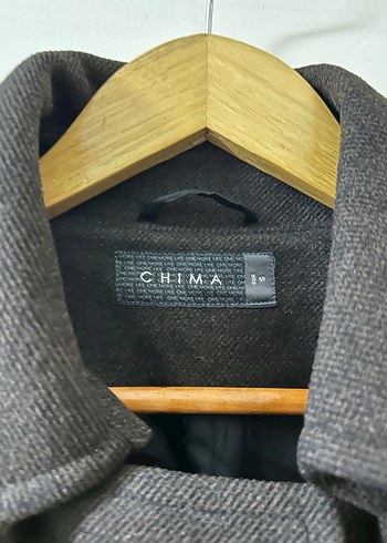 Chima Kahve Rengi S Beden Kaşe Kaban - Görsel 4