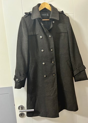 Chima Kahve Rengi S Beden Kaşe Kaban - Görsel 6