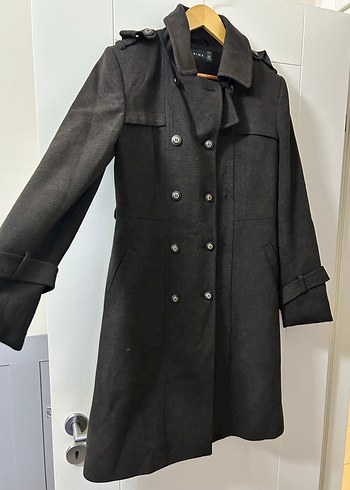 Chima Kahve Rengi S Beden Kaşe Kaban - Görsel 2