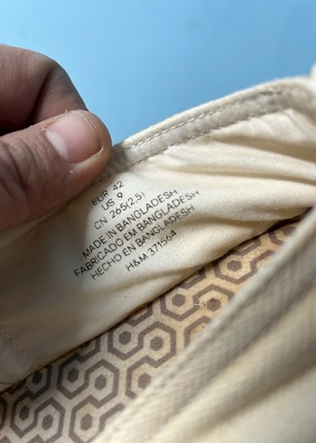 H&M 42 Numara Hasır Ayakabı - Görsel 3