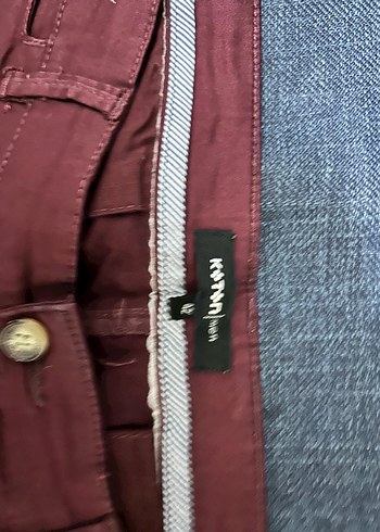 Koton Men Bordo Chino / Gabardin Pantolon - 42 Beden (Çok Temiz) - Görsel 5