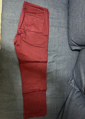 Koton Men Bordo Chino / Gabardin Pantolon - 42 Beden (Çok Temiz) - Görsel 3