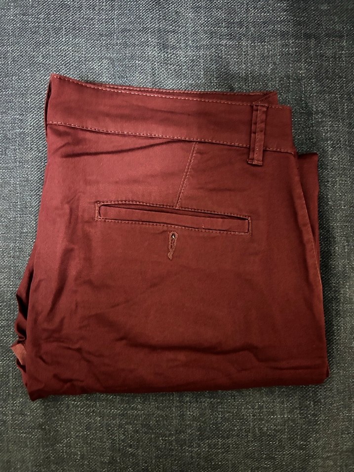 Koton Men Bordo Chino / Gabardin Pantolon - 42 Beden (Çok Temiz) - Görsel 2