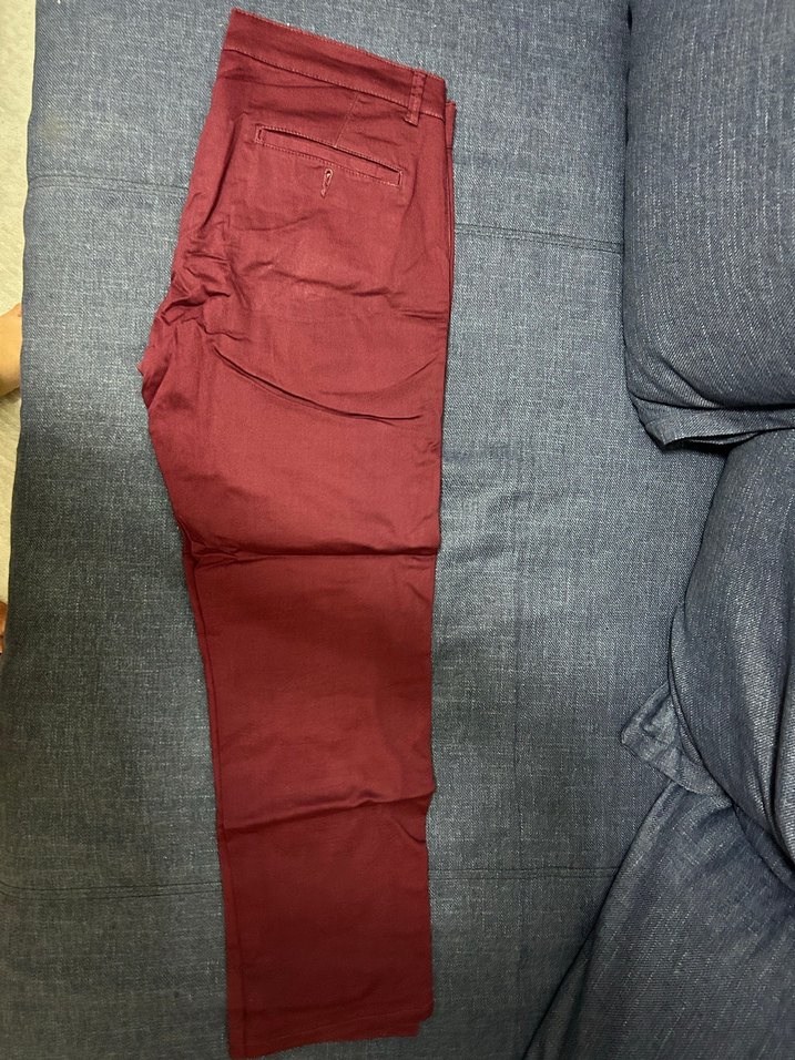 Koton Men Bordo Chino / Gabardin Pantolon - 42 Beden (Çok Temiz) - Görsel 3