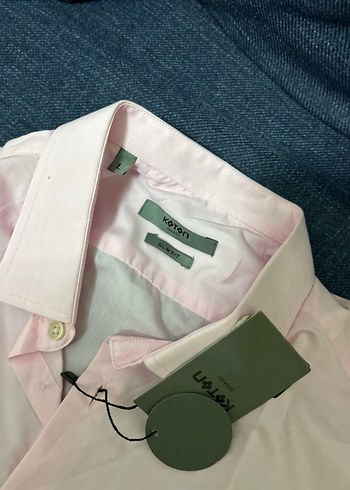 Şık Koton Smart Uçuk Pembe Gömlek - Görsel 3