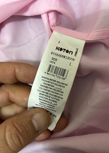 Şık Koton Smart Uçuk Pembe Gömlek - Görsel 6