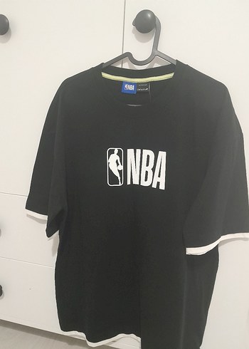 Siyah NBA Baskılı Erkek Tişört