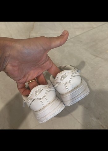 Beyaz Erkek Çocuk Spor Ayakkabı Velcro - Görsel 2