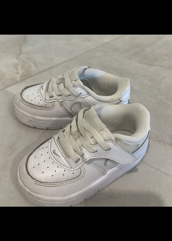 Beyaz Erkek Çocuk Spor Ayakkabı Velcro - Görsel 3